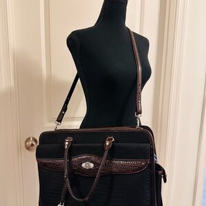 BRIGHTON ❤️ MARTHA BLACK /CHOC CROC BRIEFCASE/Laptop Bag